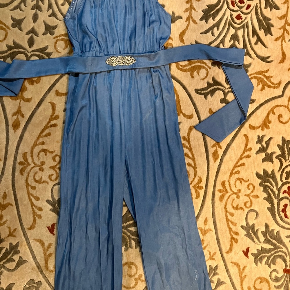Girls- size 12, blue special occasion jumpsuit